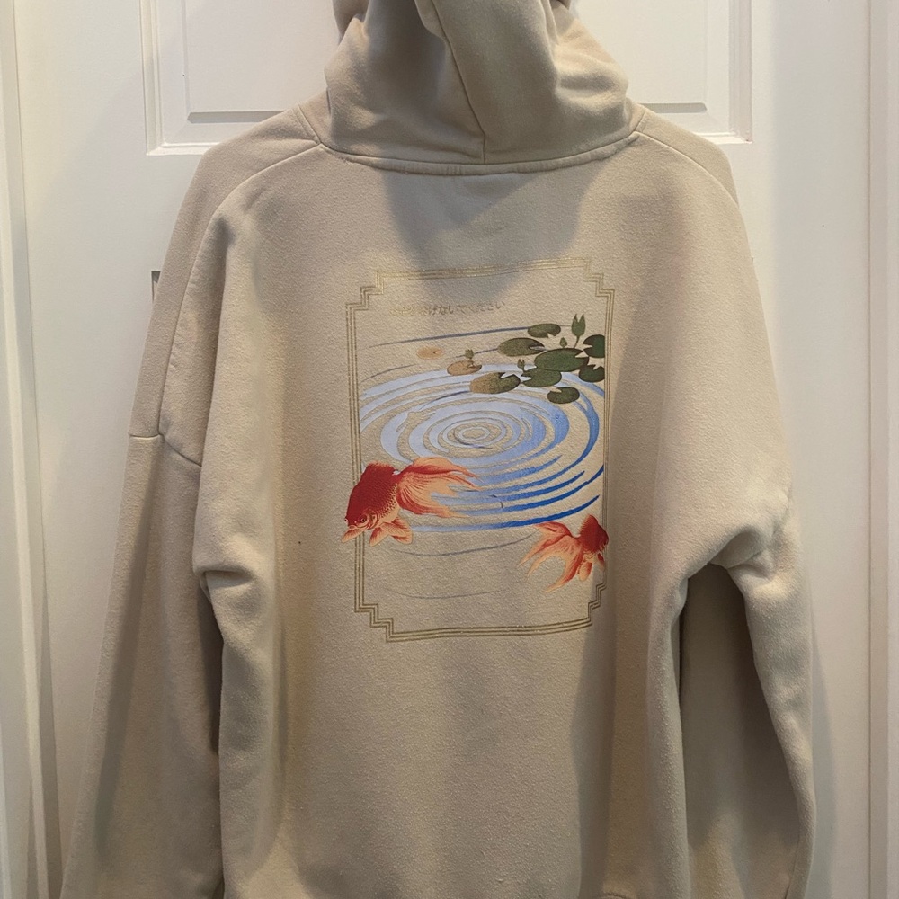 MENS beige hoodie